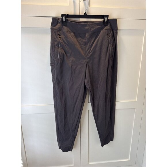 Athleta Joggers Pants Pull-On Zip Pockets Stretch Lightweight Women's Size 14 - Picture 3 of 11